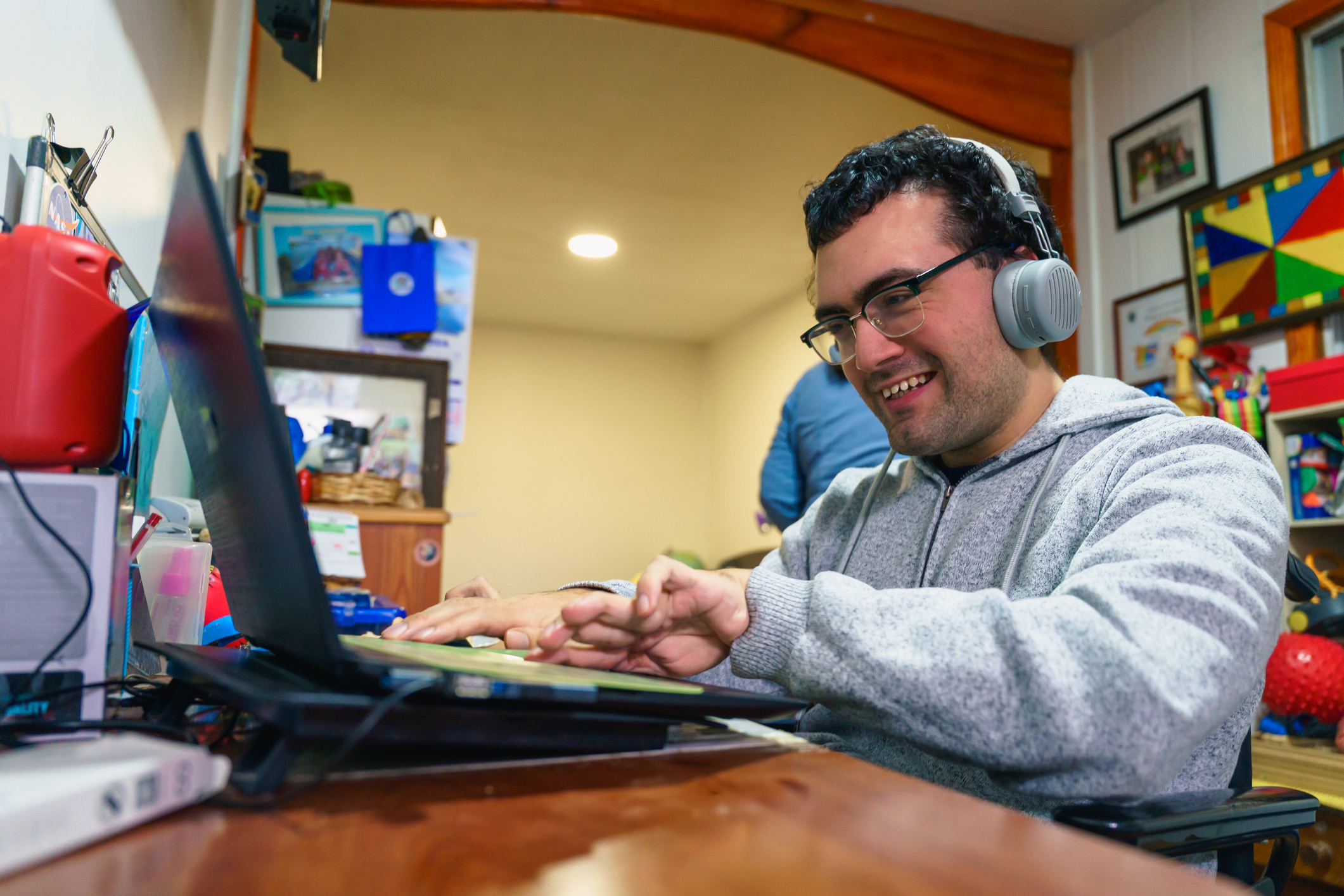 man with the laptop