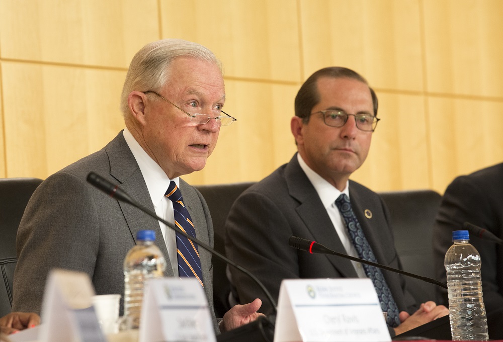 Attorney General Sessions and HHS Secretary Azar