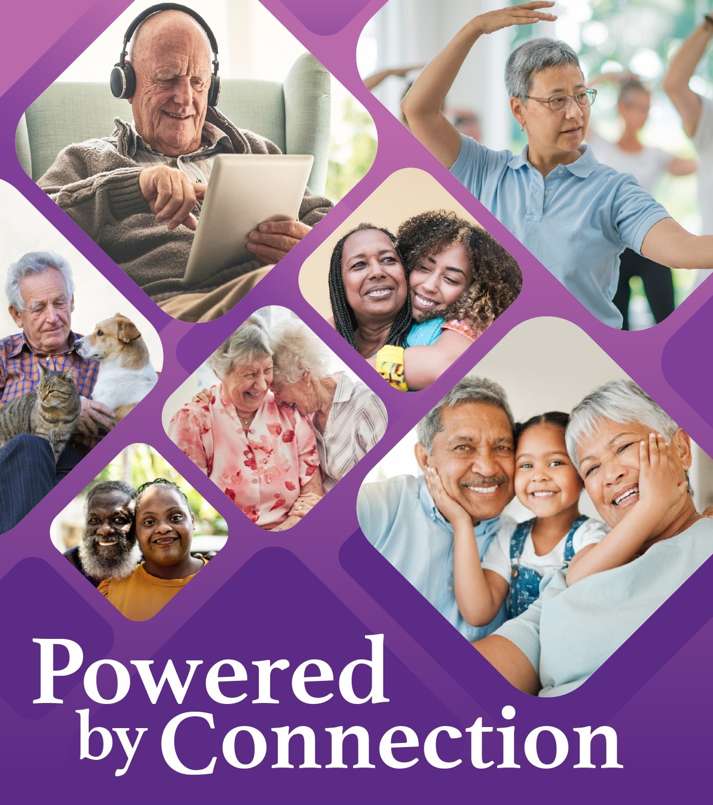 Older Americans Month poster: Powered by Connection